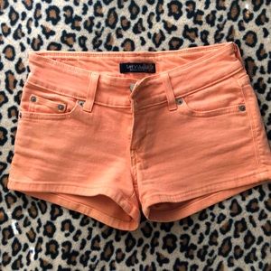 Levi’s jeans orange stretchable shorts